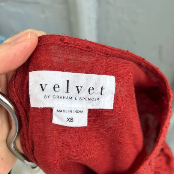 Velvet Raina Cotton Blouse, Size XS - Picture 10 of 10